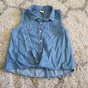 Girls Jean Sleeveless Top
